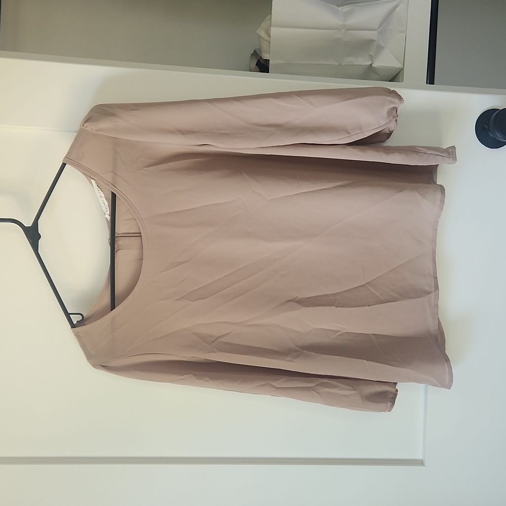 Tan light weight blouse